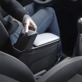  RATI ARMSTER 2 Reposabrazos KIA SOUL 2009-2014  [negro,cuero vegano]