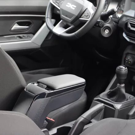 RATI ARMSTER 2 Reposabrazos DACIA LOGAN 2004-2016  [negro,cuero vegano]