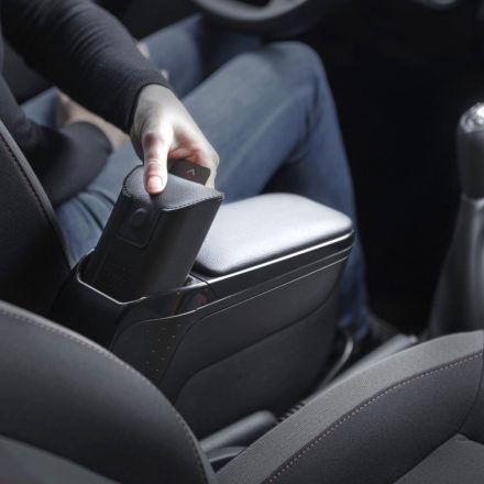 RATI ARMSTER 2 Reposabrazos SEAT TOLEDO 2013-2018  [negro,cuero vegano]
