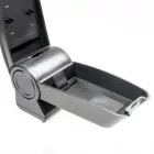 RATI ARMSTER 3 Reposabrazos FIAT 500 HYBRID 2026-  [negro,cuero vegano,costura roja]