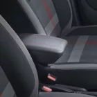 RATI ARMSTER 3 Reposabrazos CITROEN C3 AIRCROSS 2018-2021  [negro,cuero vegano,costura roja]