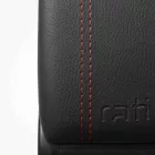 RATI ARMSTER 3 Reposabrazos FIAT 500 2008-2015  [negro,cuero vegano,costura roja]