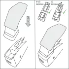 RATI ARMSTER 2 Reposabrazos CITROEN E-C3 AIRCROSS 2024-  [negro,cuero vegano]