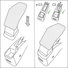 RATI ARMSTER 2 Reposabrazos CITROEN C3 2024-  [gris,cuero vegano]