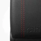 RATI ARMSTER 3 Reposabrazos FIAT GRANDE PANDA 2025-  [negro,cuero vegano,costura roja]