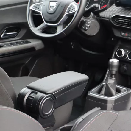 RATI ARMSTER 3 Reposabrazos DACIA JOGGER 2021-  [negro,cuero vegano]