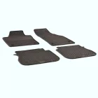 GUZU alfombrilla de goma VW CADDY 2004-2020  [negro,goma,set de 4]