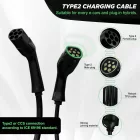 Cable de carga Loonara Tipo 2 22kW 5m