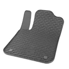 GUZU alfombrilla de goma FIAT 500 2008-2015  [negro,goma]